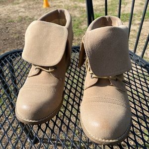 Suede Tan Booties